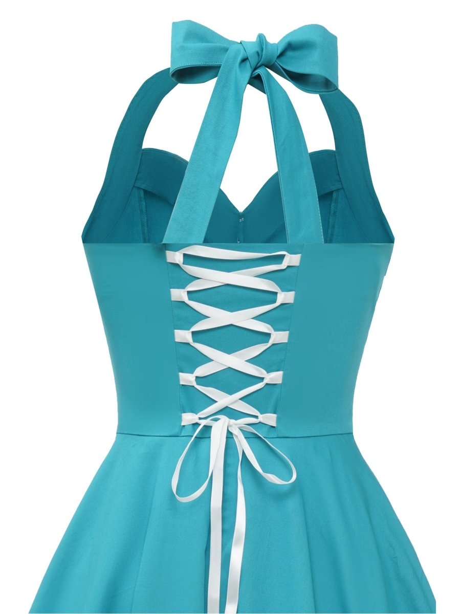 Vintage Seksikäs Pin Up Sky -Mekko