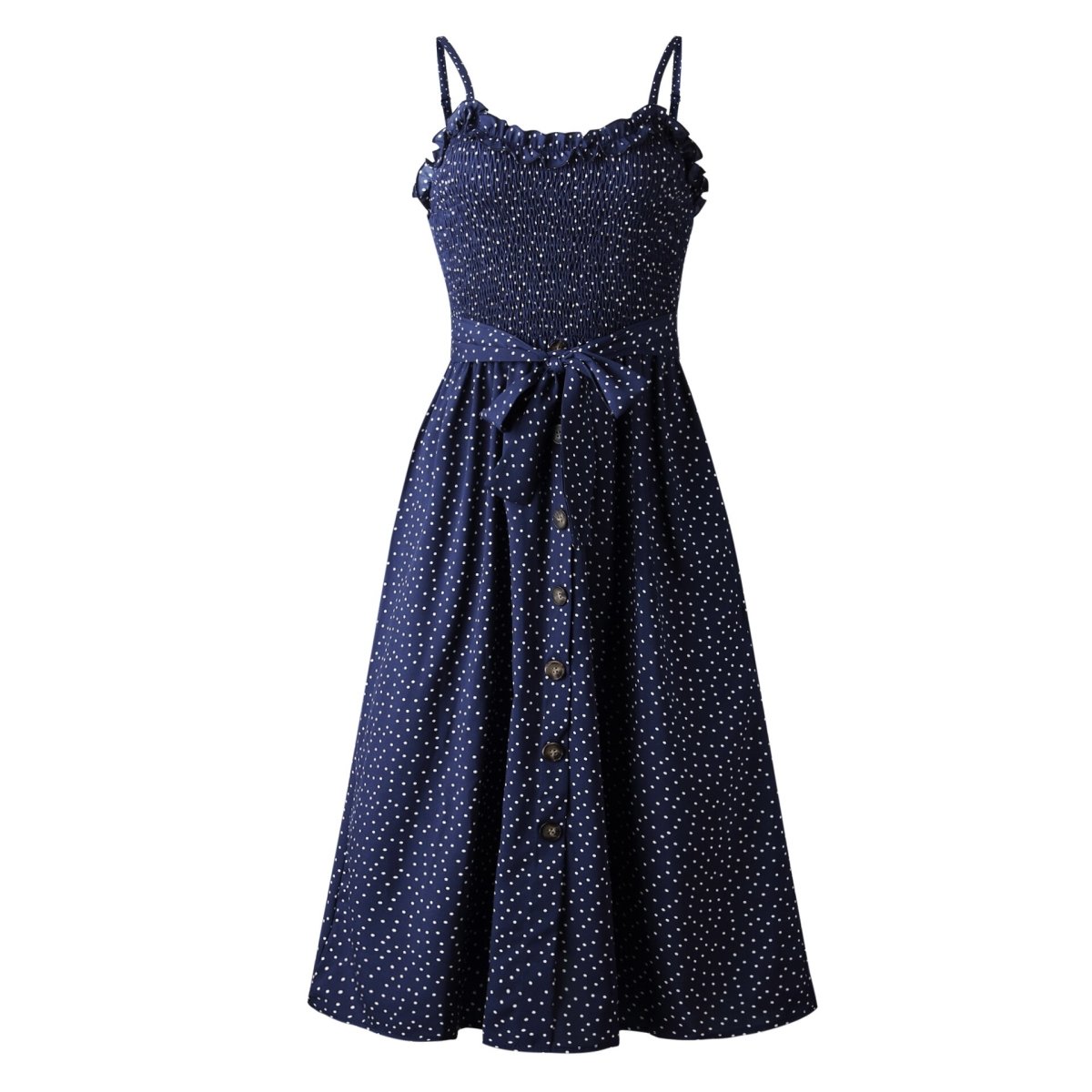 Vintage Kuusikymmentäluvun Sininen Mekko