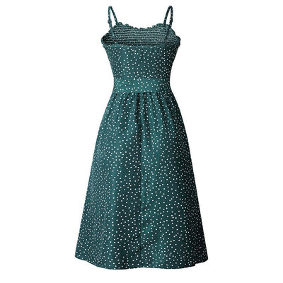 Vintage Kuusikymmentäluvun Mekko Vihreä