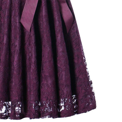 Vintage Violetti Pitkähihainen Iltapuku