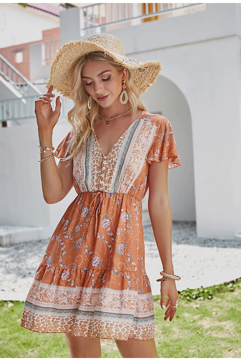 Bohemian Tyylinen Vintage Mekko