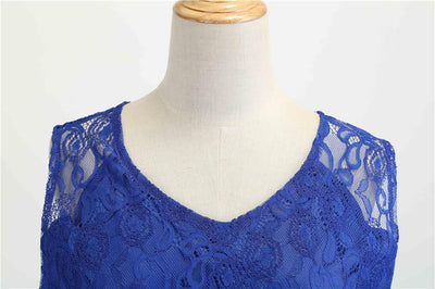 Vintage Trapetsi Mekko Sininen
