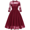 Vintage Burgundy Voile -Mekko