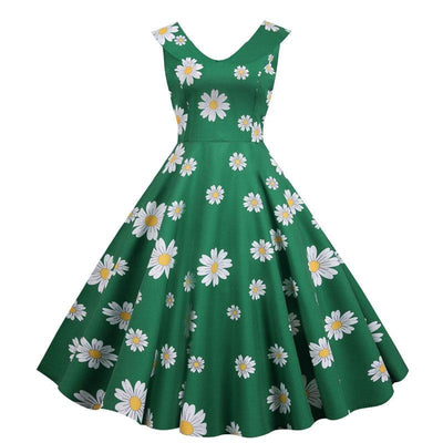 Vintage Vihreä 50-Luvun Mekko