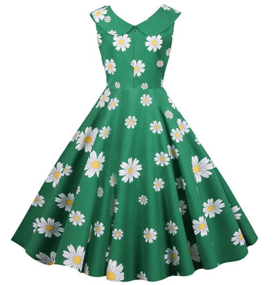 Vintage Vihreä 50-Luvun Mekko