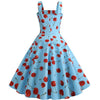 Vintage 1950 Kirsikansininen Mekko
