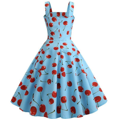Vintage 1950 Kirsikansininen Mekko