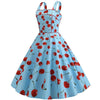 Vintage 1950 Kirsikansininen Mekko
