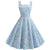 Vintage 1950 Taivaansininen Mekko