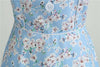 Vintage 1950 Taivaansininen Mekko