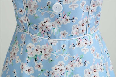 Vintage 1950 Taivaansininen Mekko