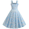 Vintage 1950 Taivaansininen Mekko