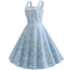 Vintage 1950 Taivaansininen Mekko