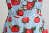 Vintage 1950 Mansikansininen Mekko