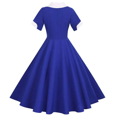 Vintage 50-Luvun Sininen Mekko