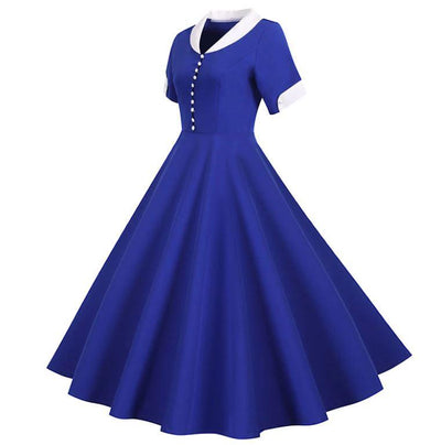Vintage 50-Luvun Sininen Mekko