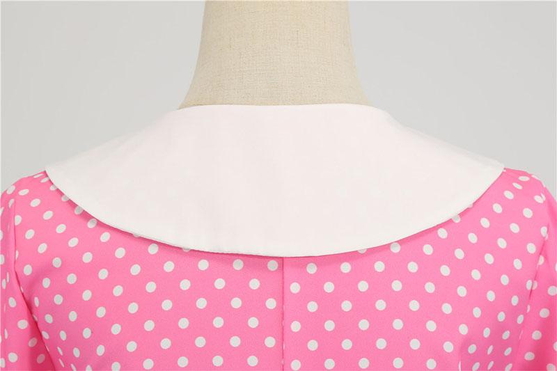 Vaaleanpunainen 50-Luvun Trapetsimekko