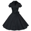 Vintage 50-Luvun Vankka Musta Mekko
