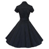Vintage 50-Luvun Vankka Musta Mekko