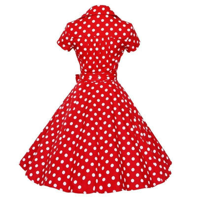 Vintage 50-Luvun Punainen Mekko