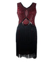 Vintage 1920-Luvun Art Deco -Viinimekko