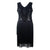 Vintage 20-Luvun Art Deco -Mekko, Musta
