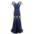 Vintage 20-Luvun Charleston Dress Blue