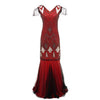 Vintage 20-Luvun Charleston Punainen Mekko