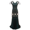 Vintage 20s Charleston Dress Green