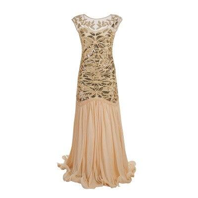 Vintage 20-Luvun Läppämekko Beige