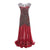 Vintage 20-Luvun Flapper Punainen Mekko