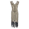 Vintage 20-Luvun Gatsby Beige Mekko
