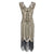 Vintage 20-Luvun Gatsby Beige Mekko