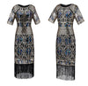 Vintage 20-Luvun Gatsby Long Gold -Mekko