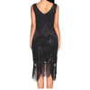 Vintage 20-Luvun Gatsby-Mekko, Musta