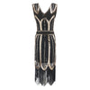 Vintage 20-Luvun Gatsby-Mekko Mustakulta