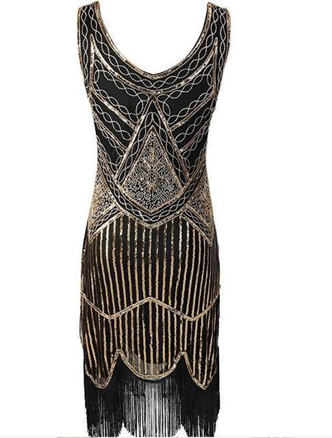 Vintage 20-Luvun Gatsby Gold -Mekko