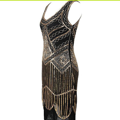 Vintage 20-Luvun Gatsby Gold -Mekko