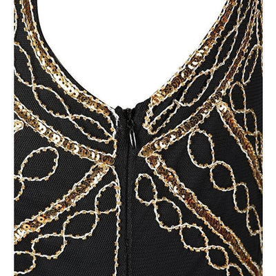 Vintage 20-Luvun Gatsby Gold -Mekko