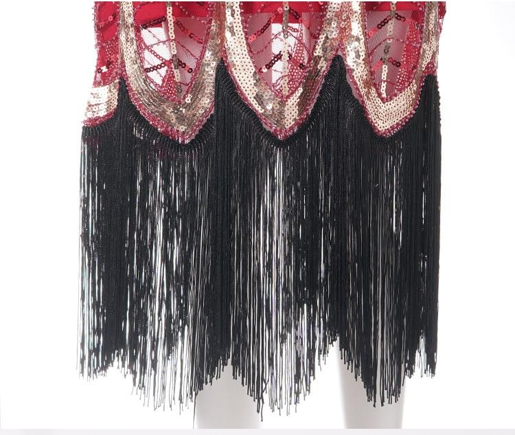 Vintage 20-Luvun Gatsbyn Punainen Mekko