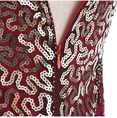 Vintage 20s Plus Size Punainen Charleston Mekko