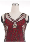 Vintage 20s Plus Size Punainen Charleston Mekko