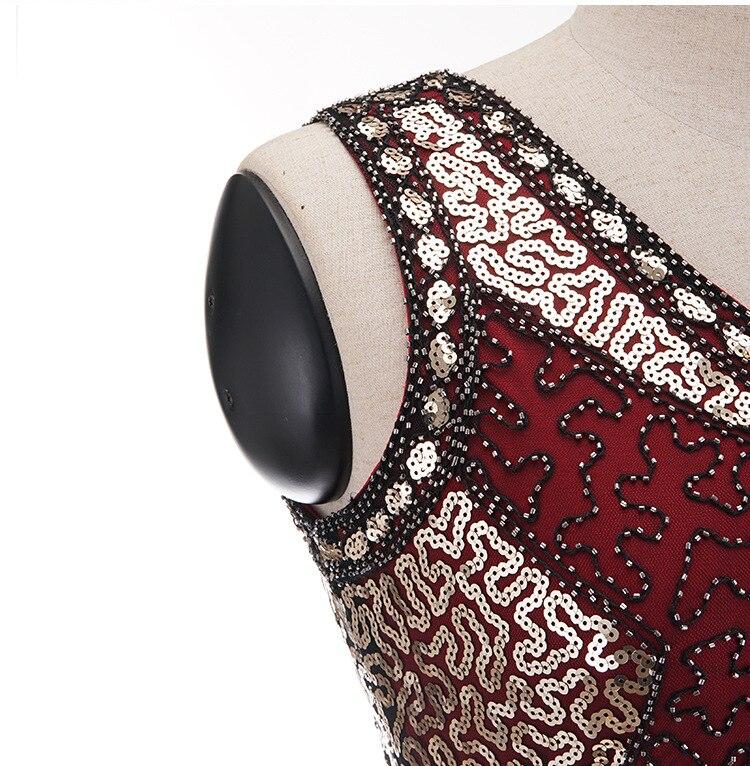 Vintage 20s Plus Size Punainen Charleston Mekko