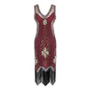 Vintage 20s Plus Size Punainen Charleston Mekko