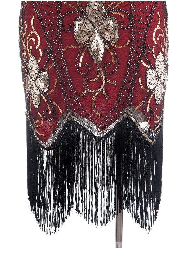 Vintage 20s Plus Size Punainen Charleston Mekko