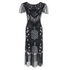 Vintage 20s Plus Size -Mekko, Musta