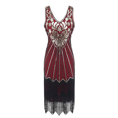 Vintage 20s Plus Size Punainen Mekko