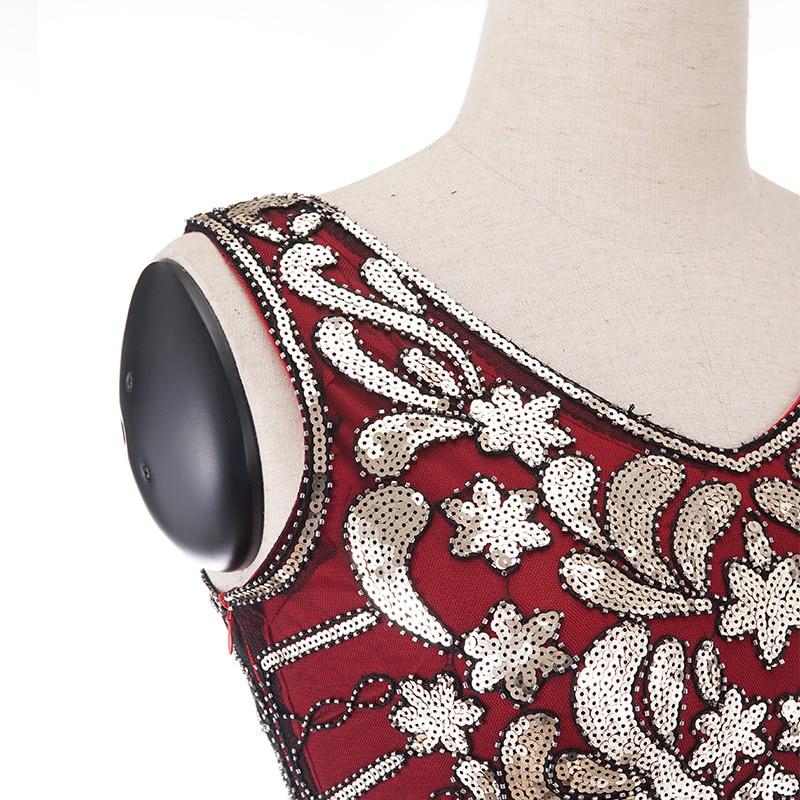 Vintage 20s Plus Size Punainen Mekko