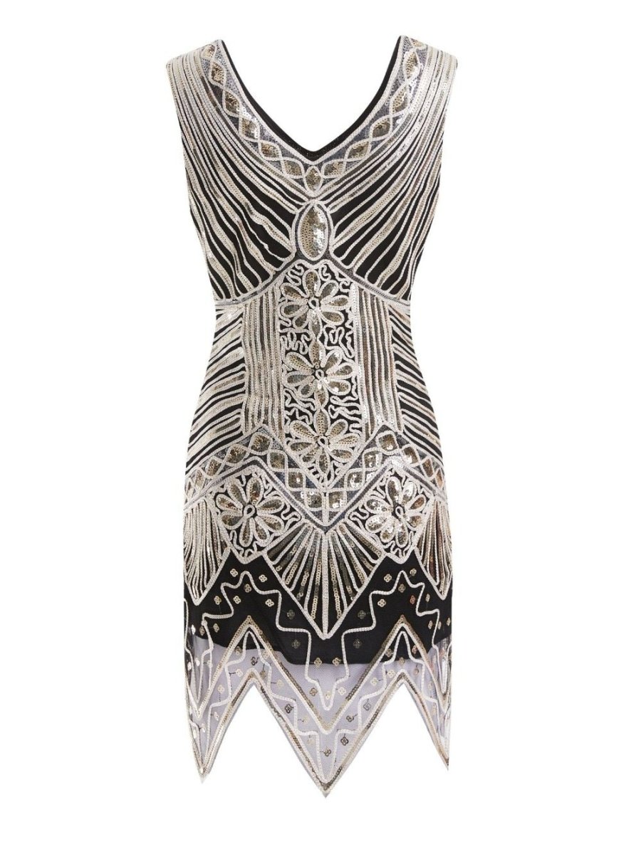 Vintage 20-Luvun Puolipitkä Mekko