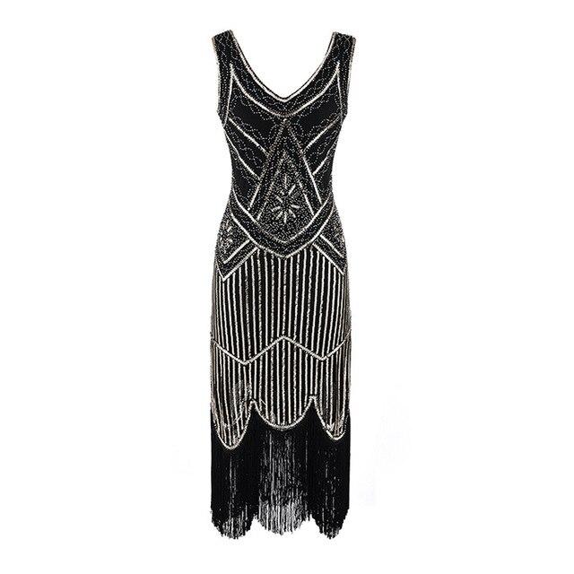 Vintage 20-Luvun Mekko Mustakulta